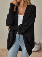 Casual Knit Open Front CardiganCardigan