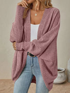 Casual Knit Open Front Cardigan.