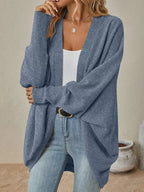 Casual Knit Open Front Cardigan.