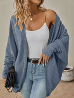 Casual Knit Open Front CardiganCardigan