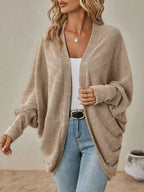 Casual Knit Open Front Cardigan.