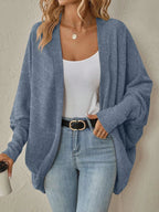 Casual Knit Open Front Cardigan.