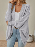 Casual Knit Open Front Cardigan.