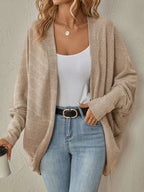 Casual Knit Open Front Cardigan.