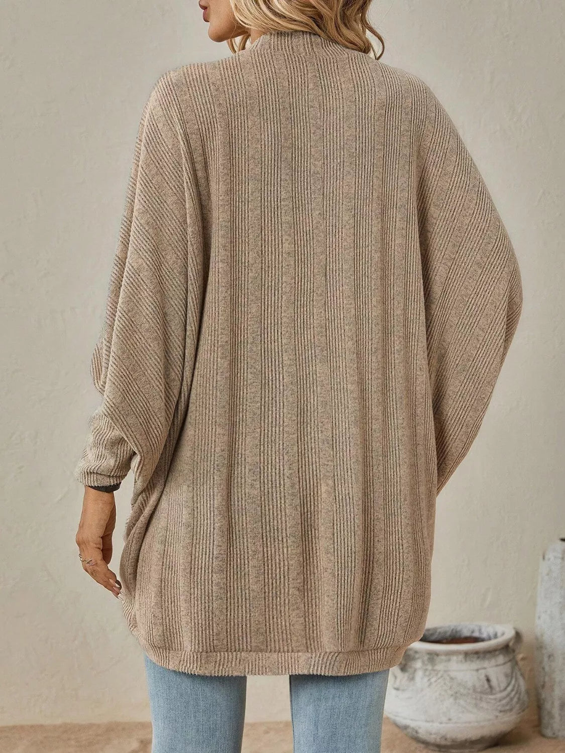 Casual Knit Open Front Cardigan.