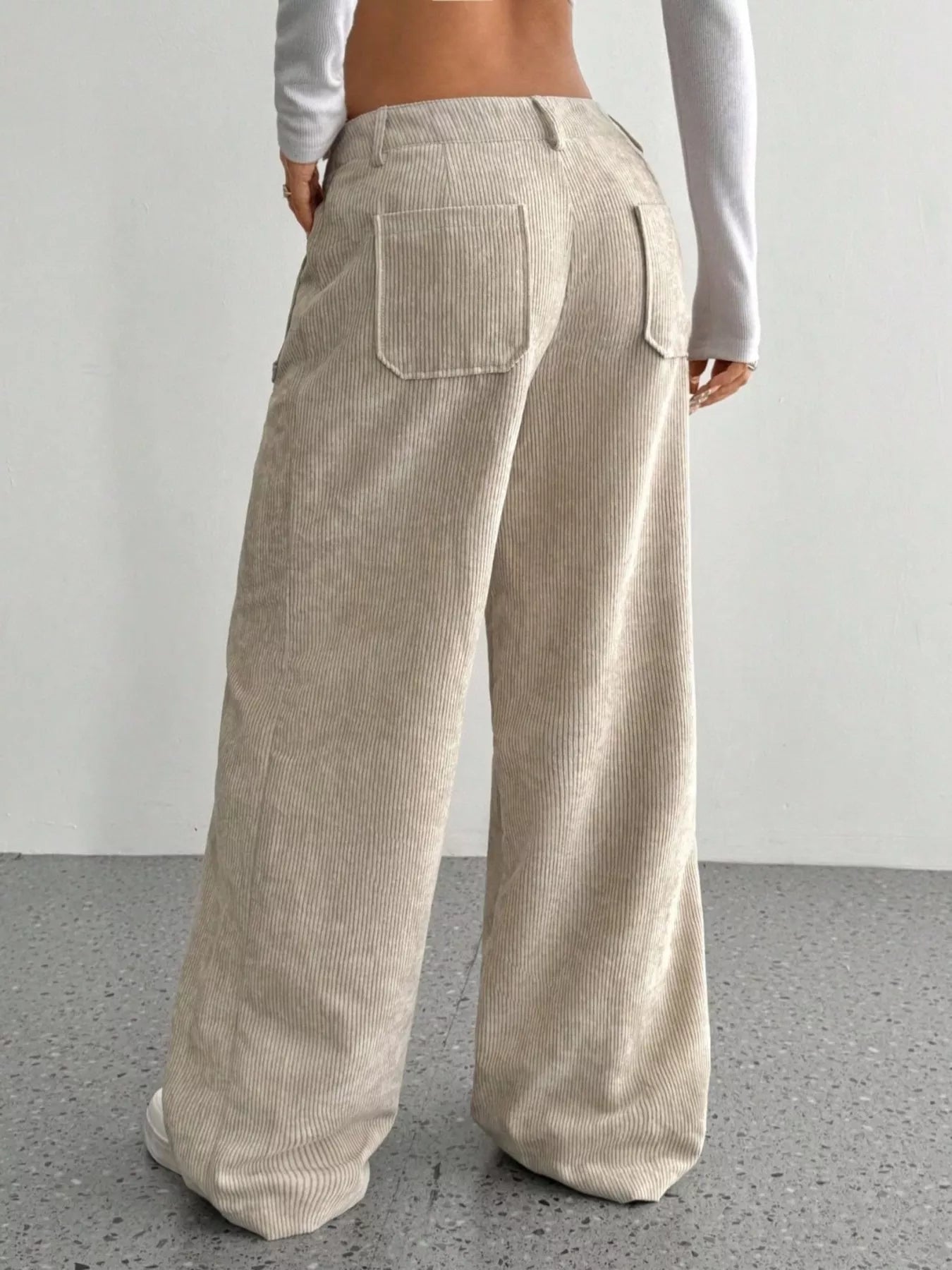 Stylish corduroy wide leg pants for a comfortable and fashionable look, perfect for casual and formal occasions
