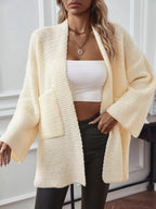Cozy Knit Open Front Cardigan.
