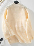 Cozy Knit Open Front Cardigan.