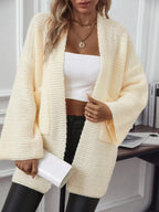 Cozy Knit Open Front Cardigan.