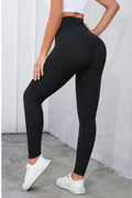 Crisscross leggings featuring a stylish design, perfect for activewear and casual outfits