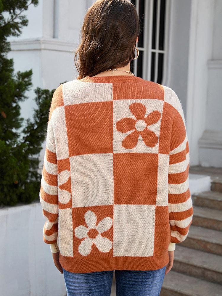 Round Neck Warm Sweater For Women.