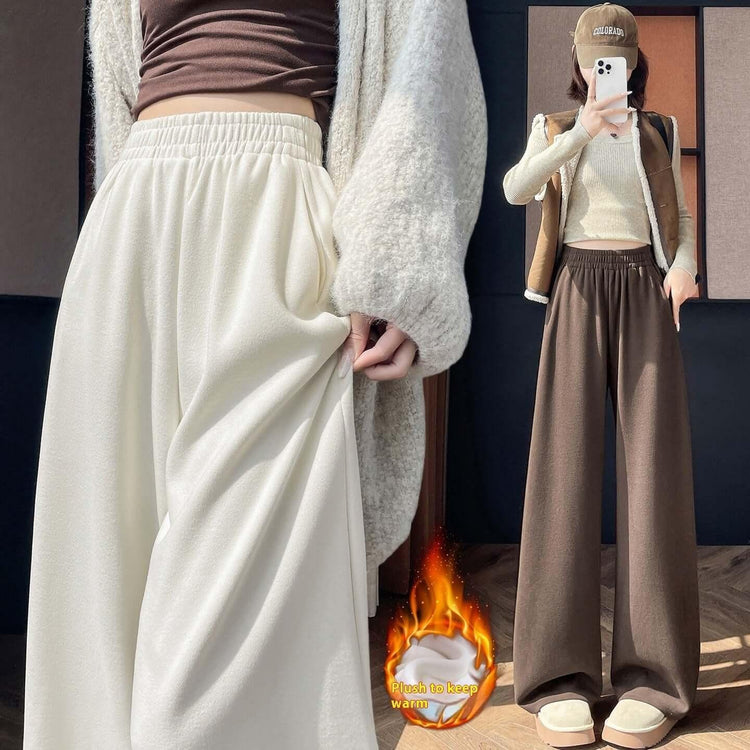 Narrow Wide-leg Pants Women&