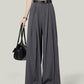 Chic gray suit pants featuring a high waist design for elegant and professional office wear