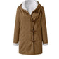 Winter Jackets For Women Sherpa Lined Jacket Women Duffle Toggle Coat Hooded Fleece Jacket.