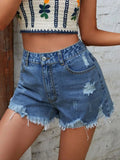 Stylish denim shorts for casual wear, crafted from high-quality denim fabric, perfect summer denim shorts choice