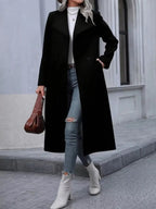 Double-Breasted Longline Overcoat.