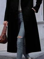 Double-Breasted Longline Overcoat.