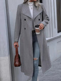 Double-Breasted Longline Overcoat.