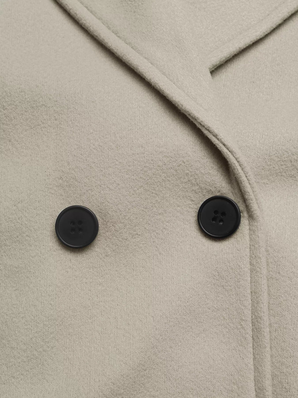 Double-Breasted Wool Blend Outerwear.