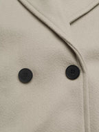 Double-Breasted Wool Blend Outerwear.