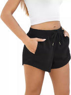 Comfortable drawstring shorts providing a perfect blend of style and ease for everyday wear.