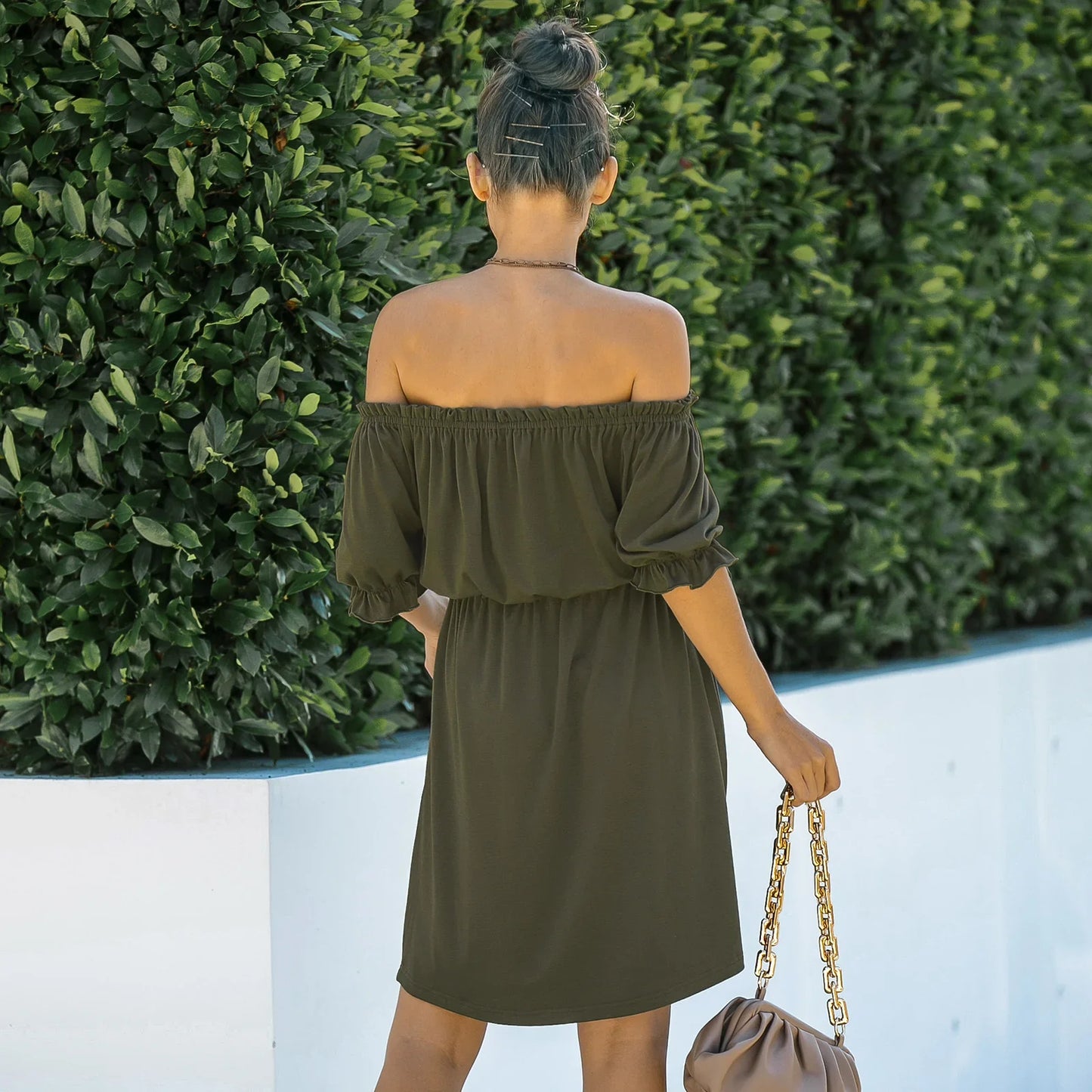 Women's One Shoulder European And American Dress Women