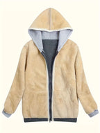 Sherpa Lined Zip-Up Hoodie.