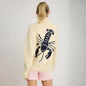 Women's Cardigan Long Sleeve Shrimp Printed Knitted