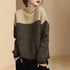 Wool Turtleneck Knit Sweater.