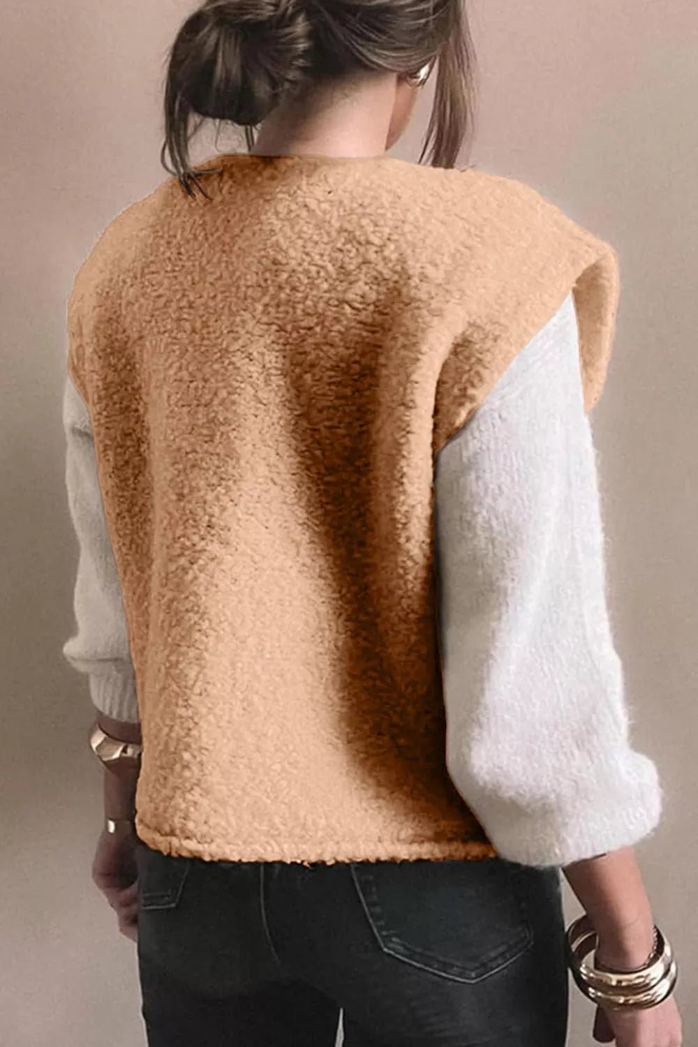 Warmth fleece vest providing comfortable insulation for outdoor activities in cool weather