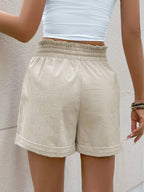Stylish drawstring shorts for casual comfort and trendy summer wear, perfect for outdoor and leisure activities.
