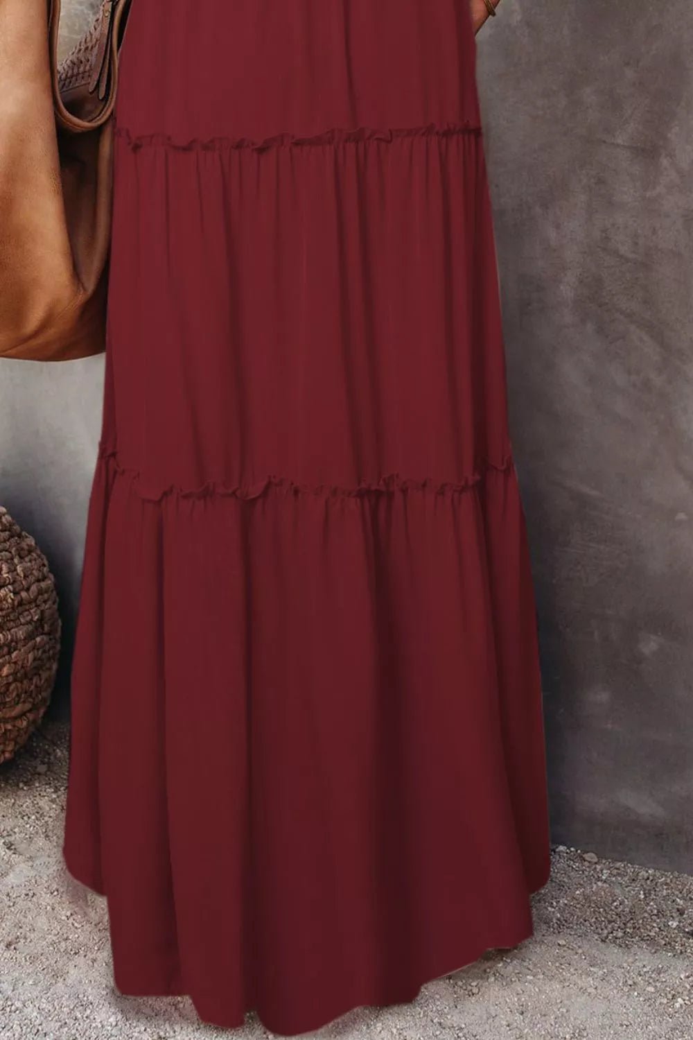 Elegant maxi skirt featuring a comfortable drawstring waist, perfect for stylish and versatile skirt options.
