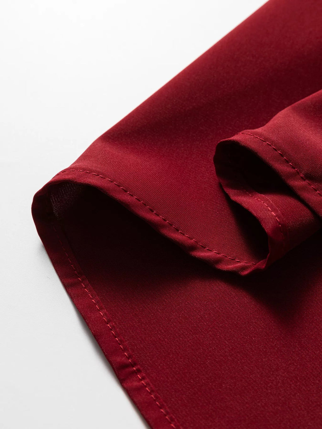 Frilled Neck Ribbed Knit Patchwork Long Sleeve Mini Dress.