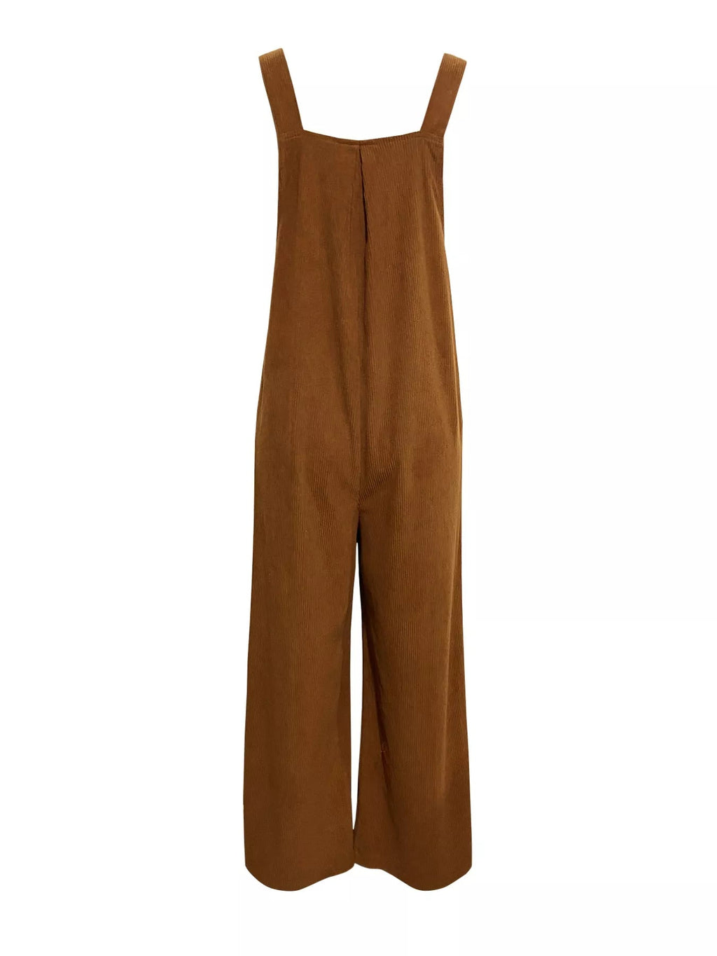 Front Ruched Wide Leg Jumpsuit with Pockets.