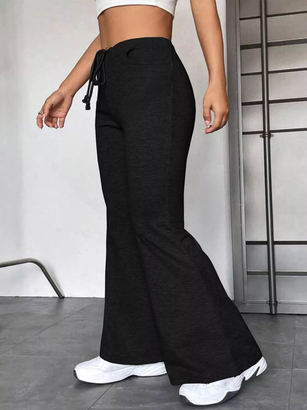 Plus size drawstring pants offering comfortable and stylish fit for all body types