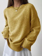 Cozy knit oversized plus size sweater for comfortable and stylish wear
