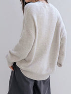 Cozy knit oversized plus size sweater for comfortable and stylish wear