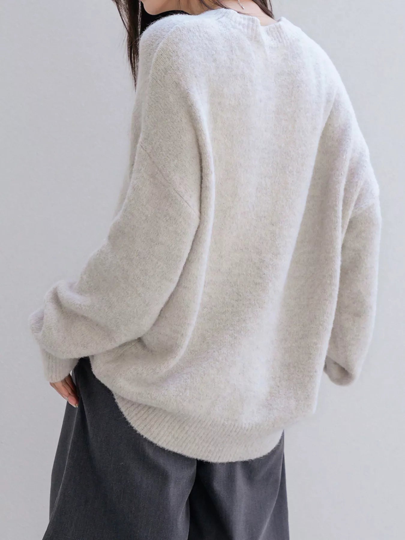 Cozy knit oversized plus size sweater for comfortable and stylish wear