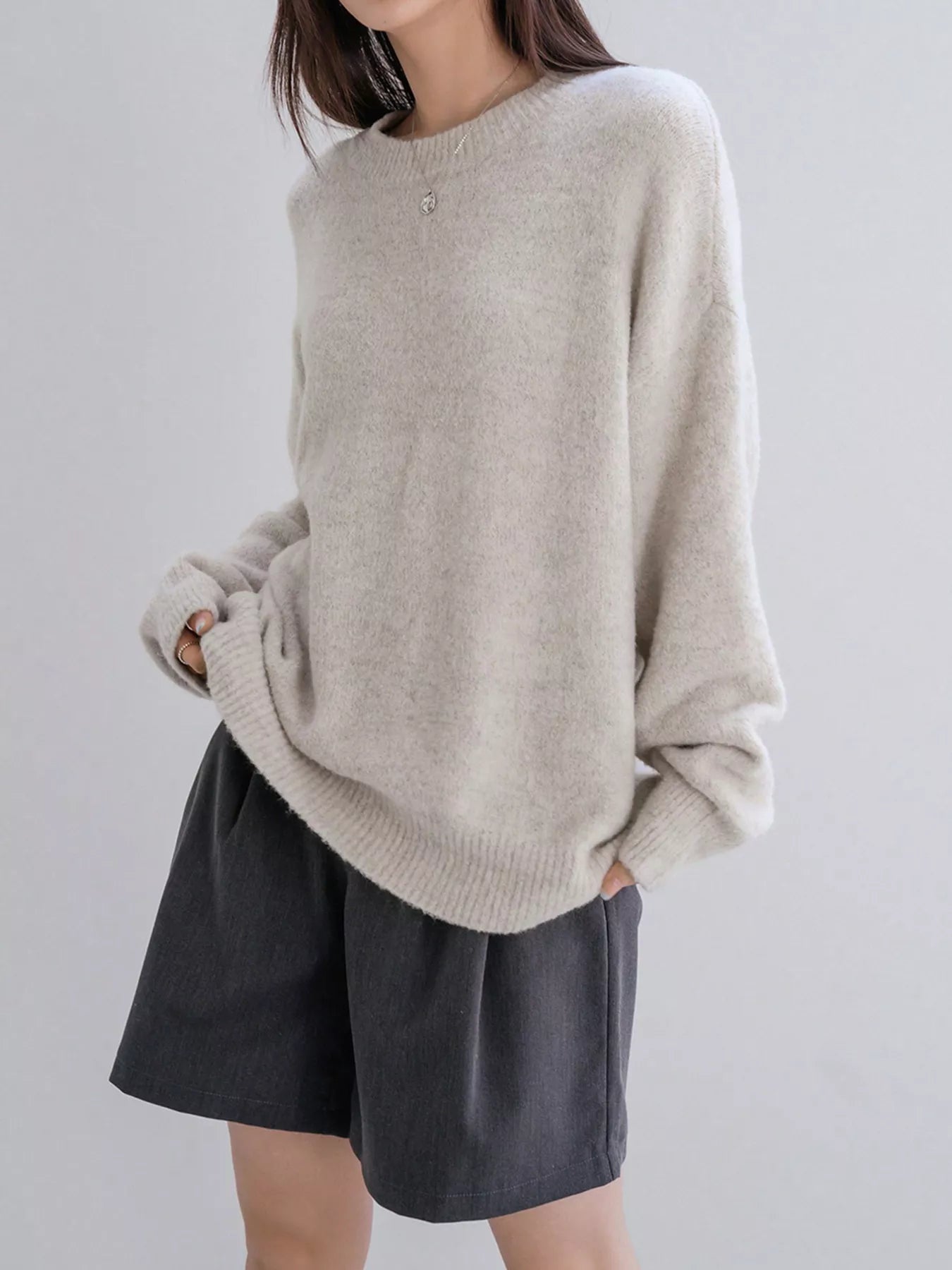 Cozy knit oversized plus size sweater for comfortable and stylish wear