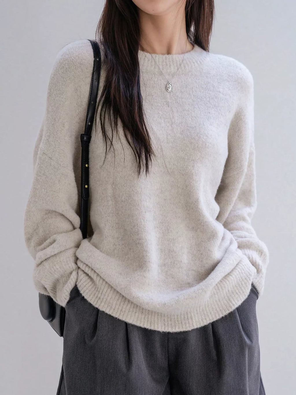 Cozy knit oversized plus size sweater for comfortable and stylish wear