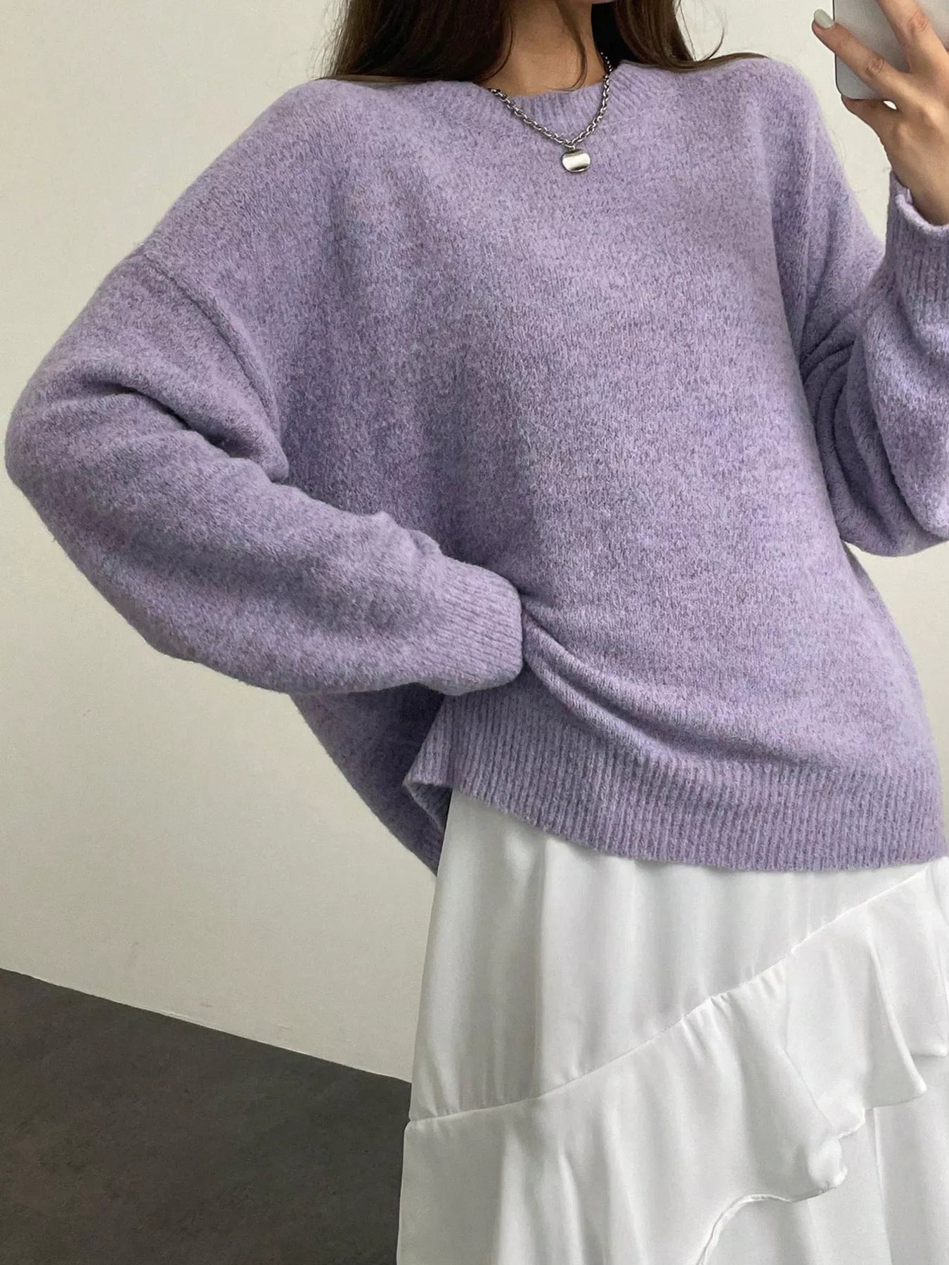 Cozy knit oversized plus size sweater for comfortable and stylish wear