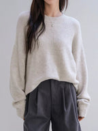 Cozy knit oversized plus size sweater for comfortable and stylish wear