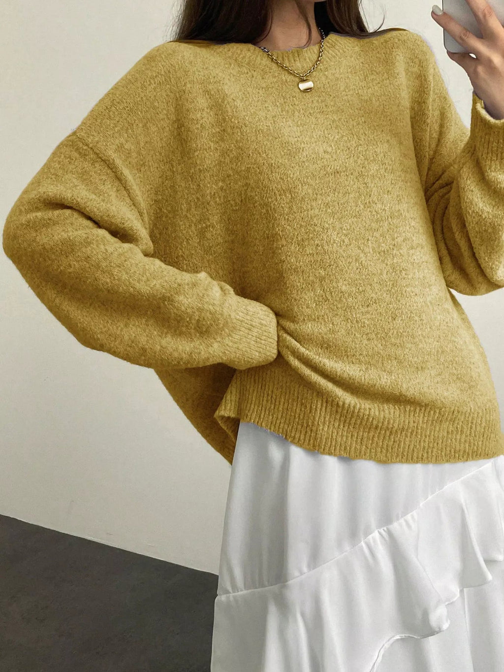 Cozy knit oversized plus size sweater for comfortable and stylish wear