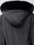 Full Size Fur Hooded Warm Winter Parka Outerwear Plus Size