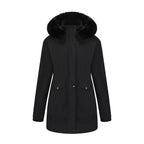 Full Size Fur Hooded Warm Winter Parka Outerwear Plus Size
