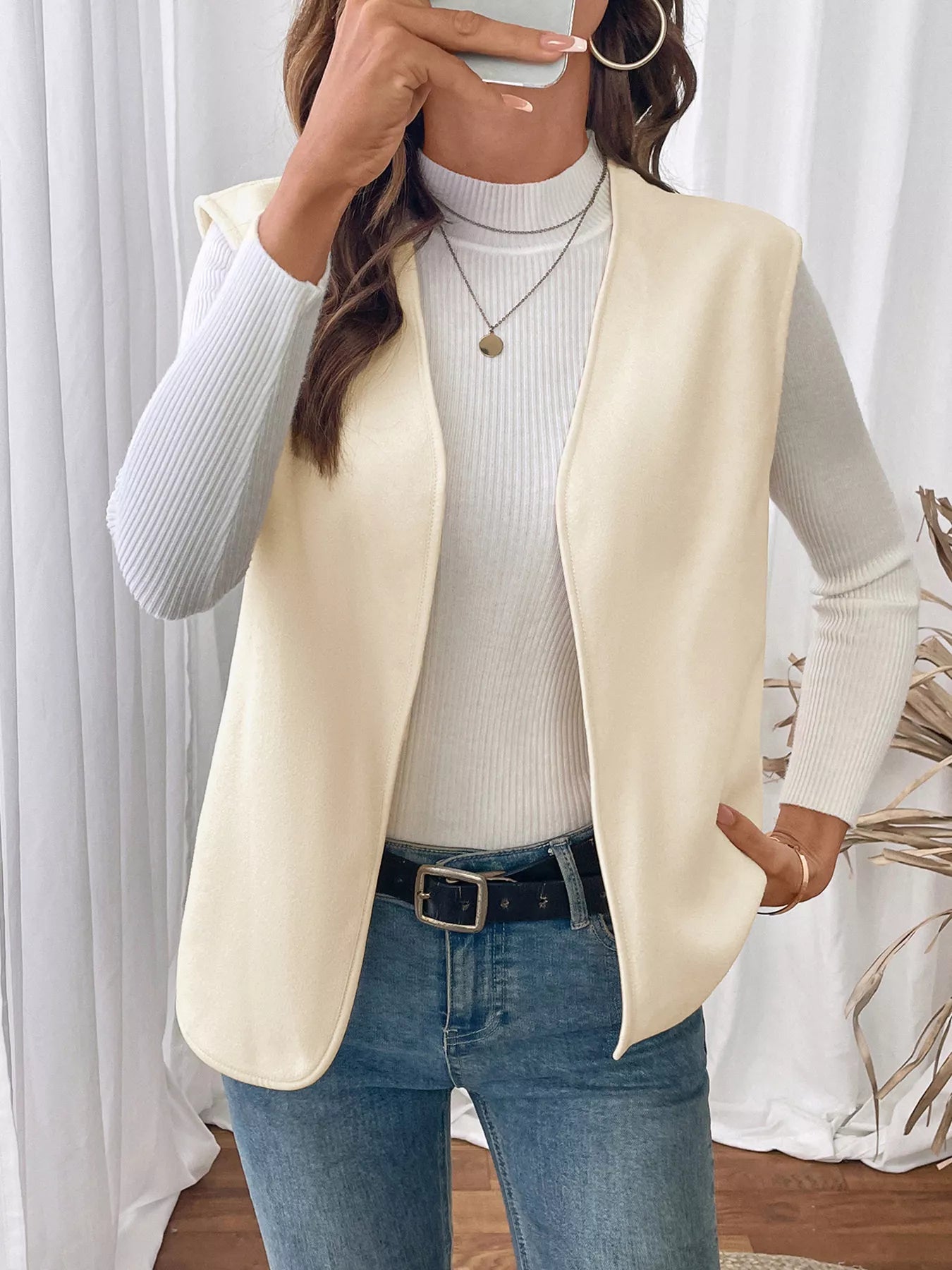 Elegant plus size vest showcasing sophisticated design, tailored fit, and stylish comfort for formal occasions.