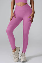 High waist active leggings designed for comfort and performance, perfect for workouts and casual wear.
