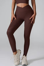 High waist active leggings designed for comfort and performance, perfect for workouts and casual wear.