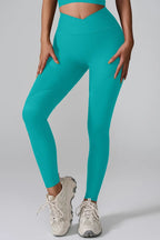 High waist active leggings designed for comfort and performance, perfect for workouts and casual wear.