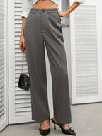 Elegant high waist wide leg pants offering a stylish and comfortable fit for diverse occasions